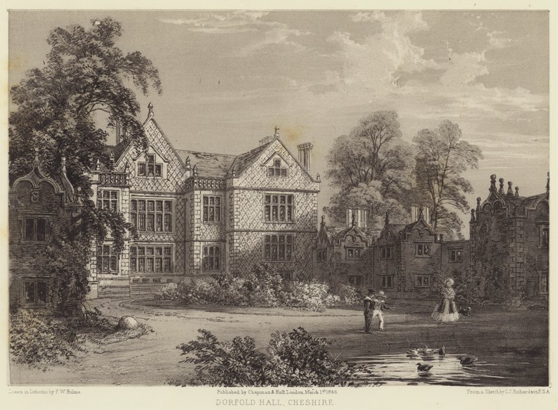 Dorfold Salonu, Cheshire by Charles James Richardson