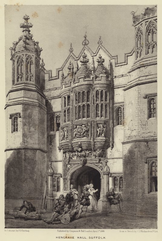 Hengrave Salonu, Suffolk by Charles James Richardson