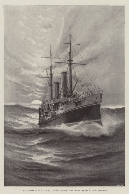 Günün Kapanışında, HMS Talbot, Lord Herschell