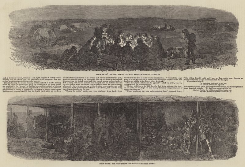 Epsom Yarışları by Charles Keene