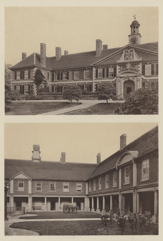 Morden Koleji, Blackheath, Kent, Giriş ve Mahkemenin Bir Kısmı by Charles Latham