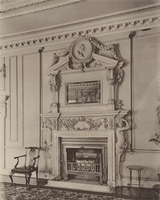 Stoke Hall, Derbyshire, Misafir Odası Baca Parçaları by Charles Latham
