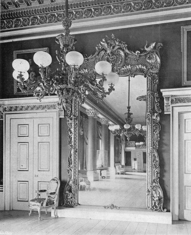 Balo Salonu--Bir Yansıma (s/b fotoğraf) by Charles Latham
