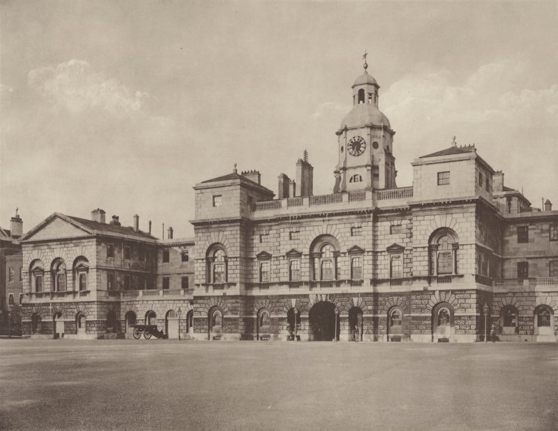 Atlı Muhafızlar, Whitehall, Batı Cephesi by Charles Latham