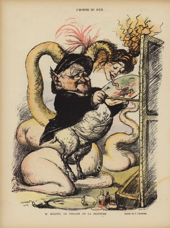 Le Rire için İllüstrasyon by Charles Leandre
