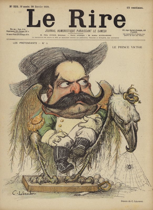Prens Victor, Le Rire için İllüstrasyon by Charles Leandre