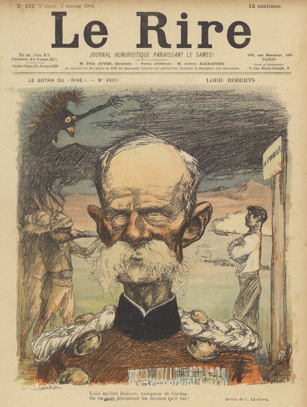 Lord Roberts, Le Rire için İllüstrasyon by Charles Leandre