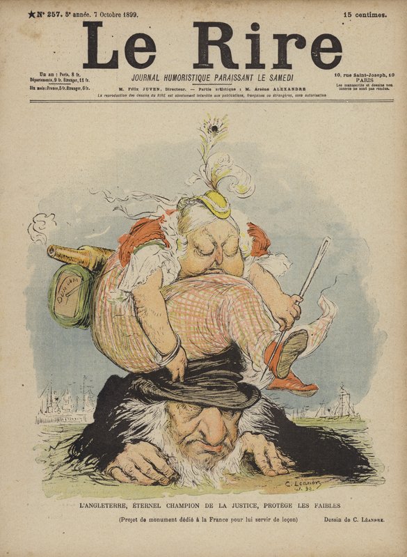Kraliçe Victoria, Le Rire için İllüstrasyon by Charles Leandre