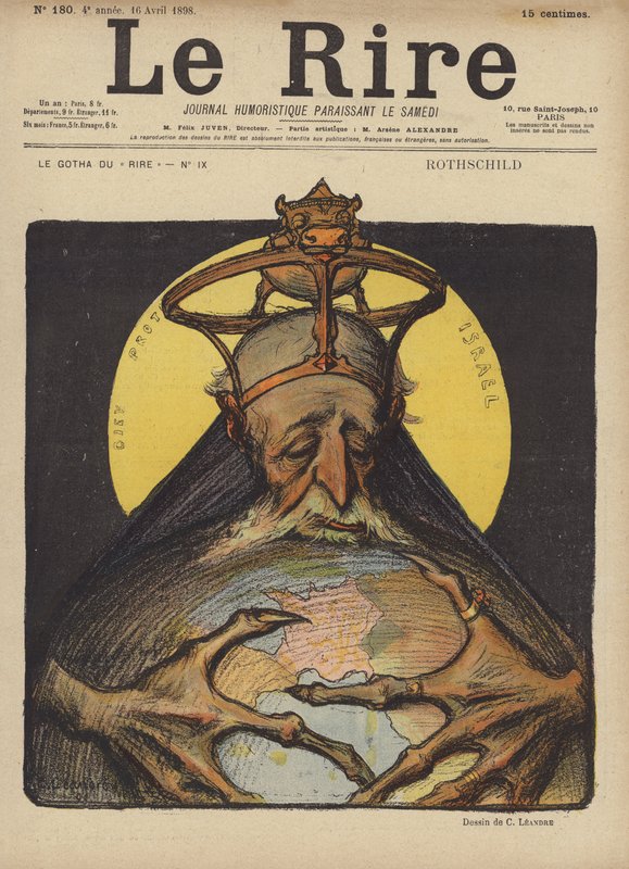 Rothschild, Le Rire için İllüstrasyon by Charles Leandre