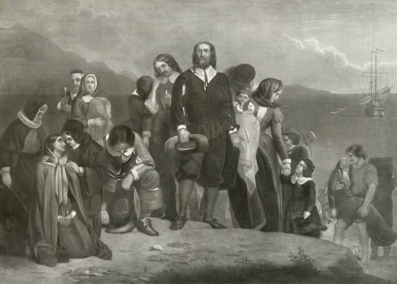 Hacı Babaların Amerika'ya İnişi, 1620 by Charles Lucy