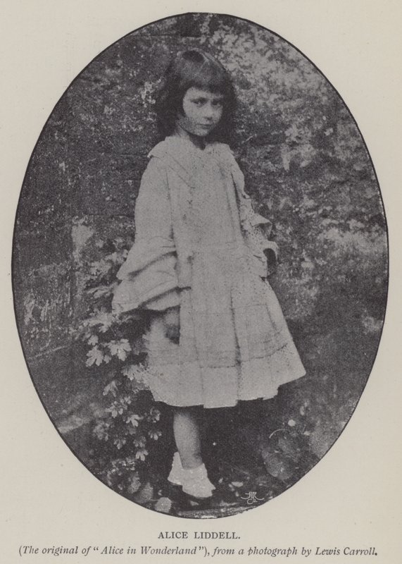 Alice Liddell (s/b fotoğraf) by Charles Lutwidge Dodgson