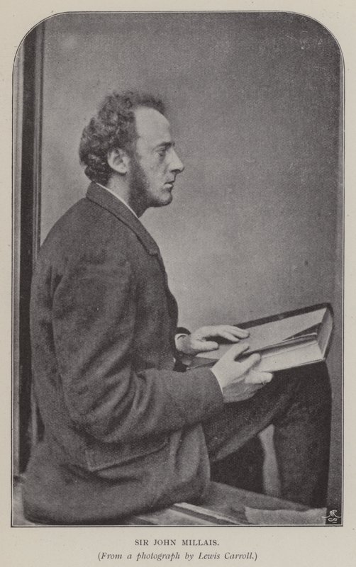Sir John Millais (s/b fotoğraf) by Charles Lutwidge Dodgson