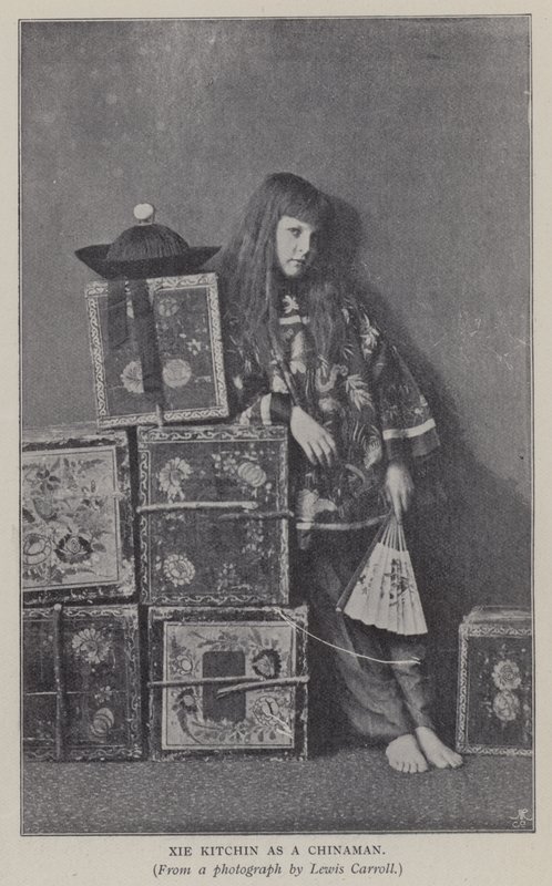 Bir Çinli olarak Xie Kitchin (s/b fotoğraf) by Charles Lutwidge Dodgson