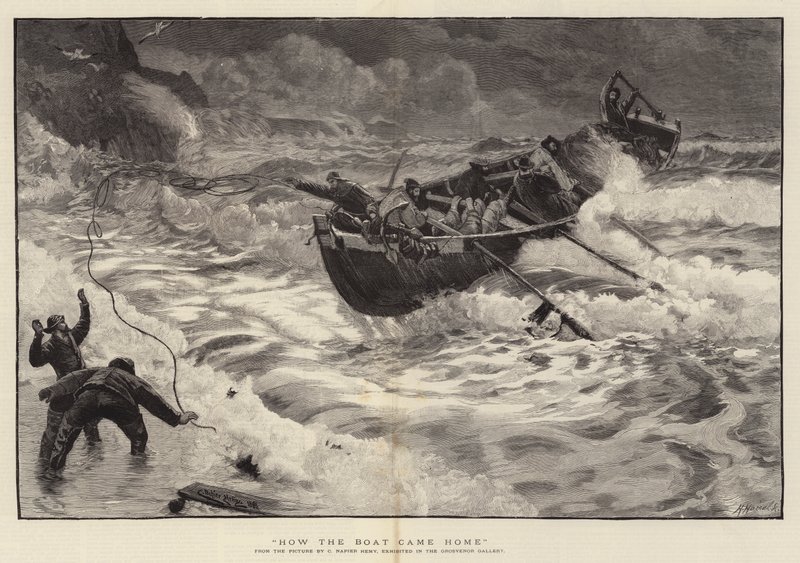 Tekne Eve Nasıl Geldi? by Charles Napier Hemy