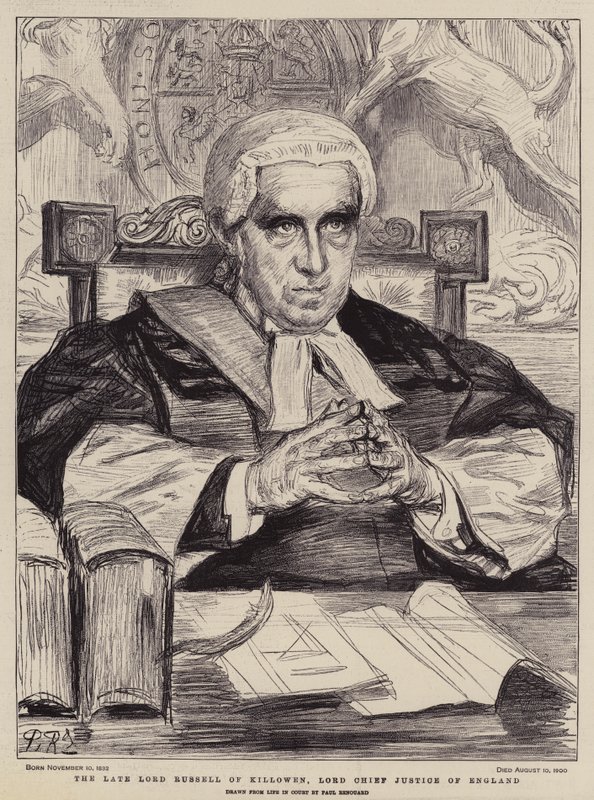 Killowen Geç Lord Russell, İngiltere Lord Başyargıç (lito) by Charles Paul (after) Renouard