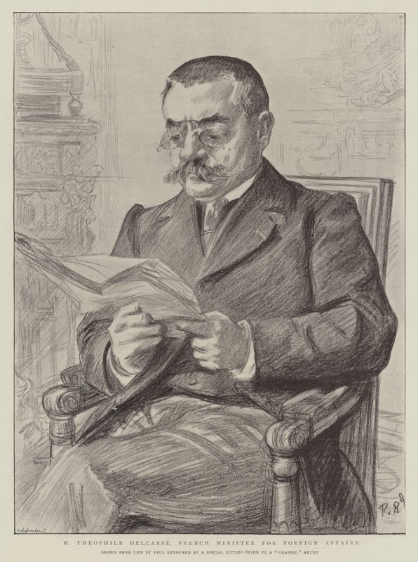 M. Theophile Delcasse, Fransa Dışişleri Bakanı by Charles Paul Renouard