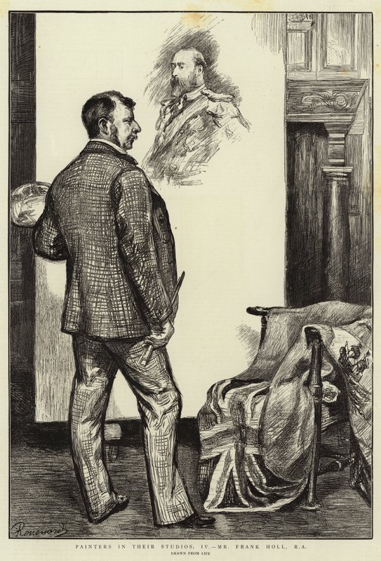 Stüdyolarındaki Ressamlar, IV, Bay Frank Holl, RA by Charles Paul Renouard