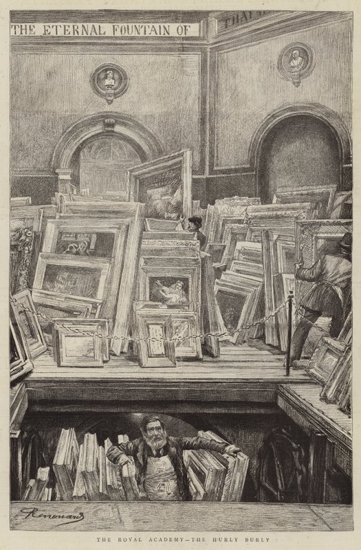 Kraliyet Akademisi, Hurly Burly by Charles Paul Renouard