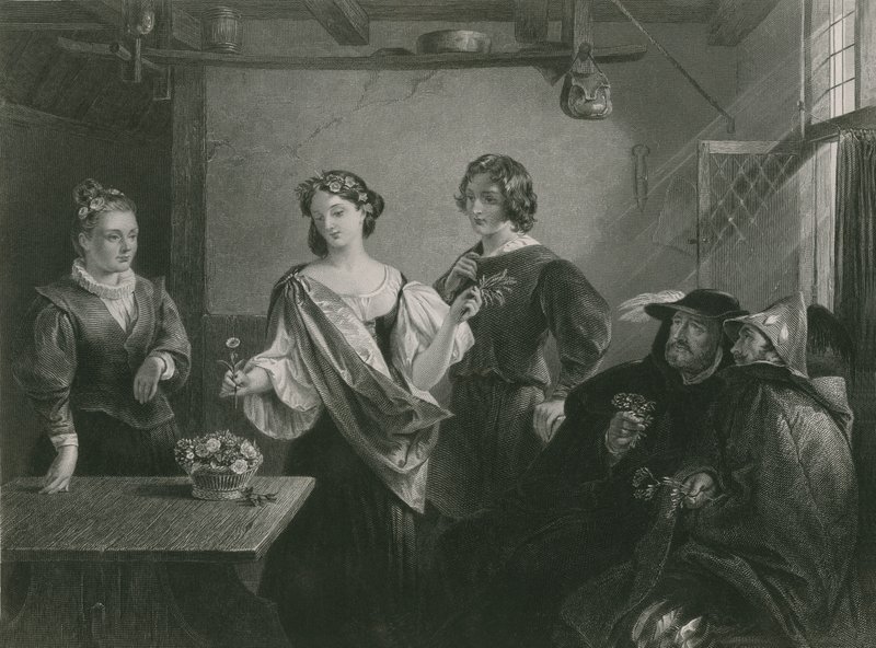 Florizel ve Perdita, Kış Masalı by Charles Robert Leslie