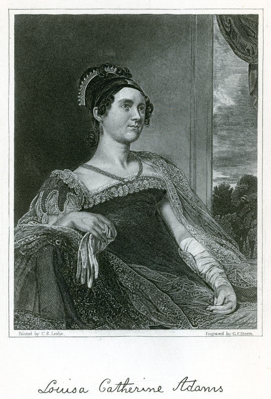 Louisa Catherine Adams (gravür) by Charles Robert Leslie