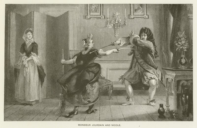 Mösyö Jourdain ve Nicole by Charles Robert Leslie