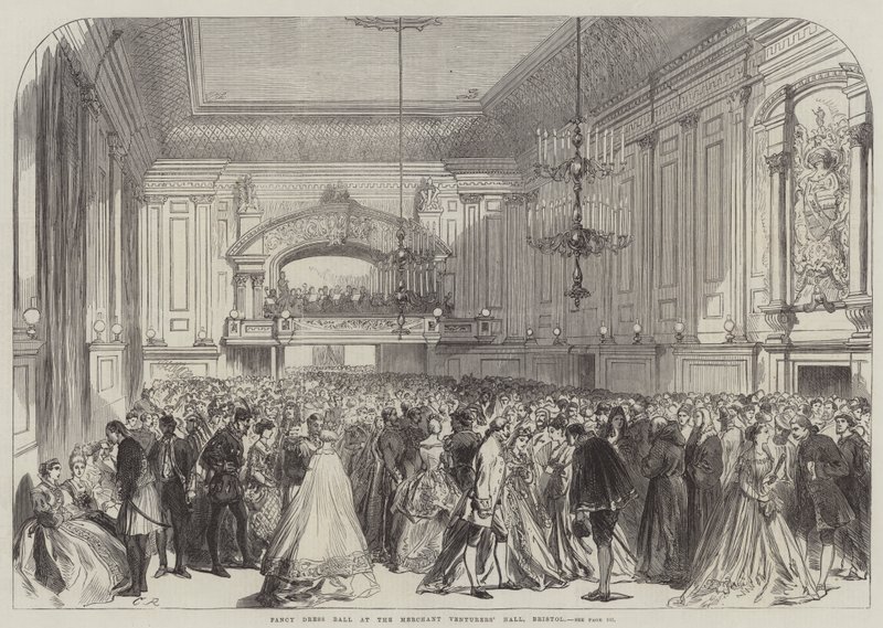 Bristol Tüccar Venturers' Hall'da Fantezi Elbise Balosu by Sir John Charles Robinson