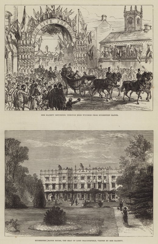 Majestelerinin Hughenden Ziyareti by Sir John Charles Robinson
