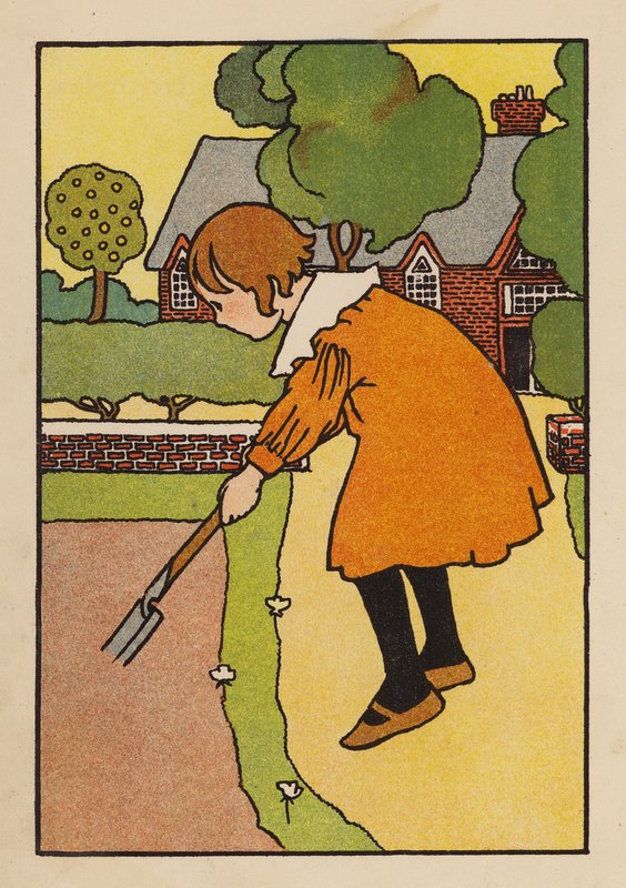 Bebekler ve Kuşlar için İllüstrasyon (renkli litho) by Charles Robinson