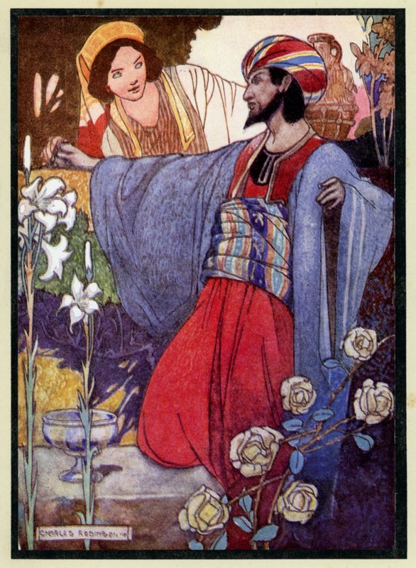 Ömer Hayyam Rubaileri için İllüstrasyon by Charles Robinson