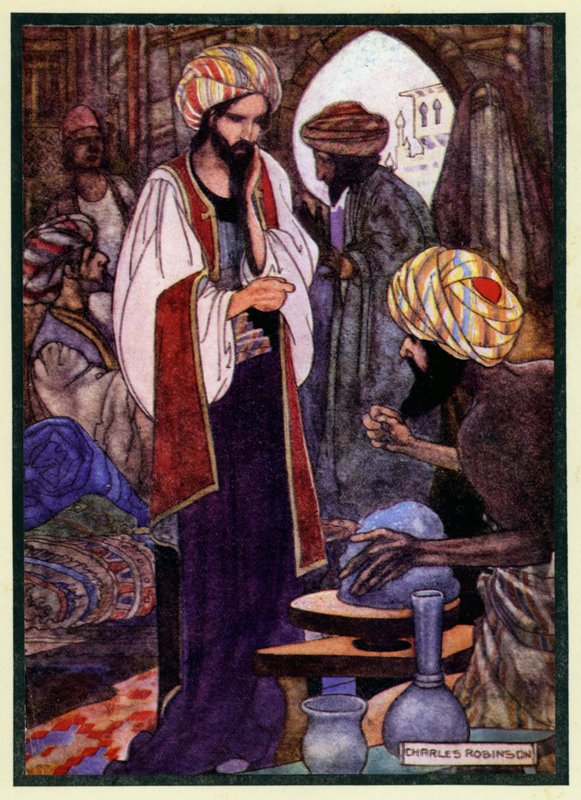 Ömer Hayyam Rubaileri için İllüstrasyon by Charles Robinson