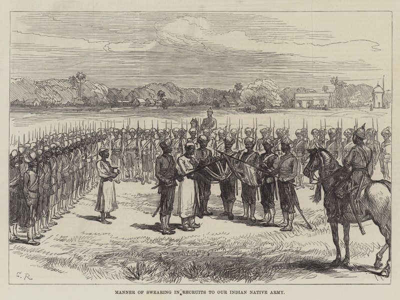 Kızılderili Ordumuza Acemilerde Küfür Edilme Şekli by Sir John Charles Robinson