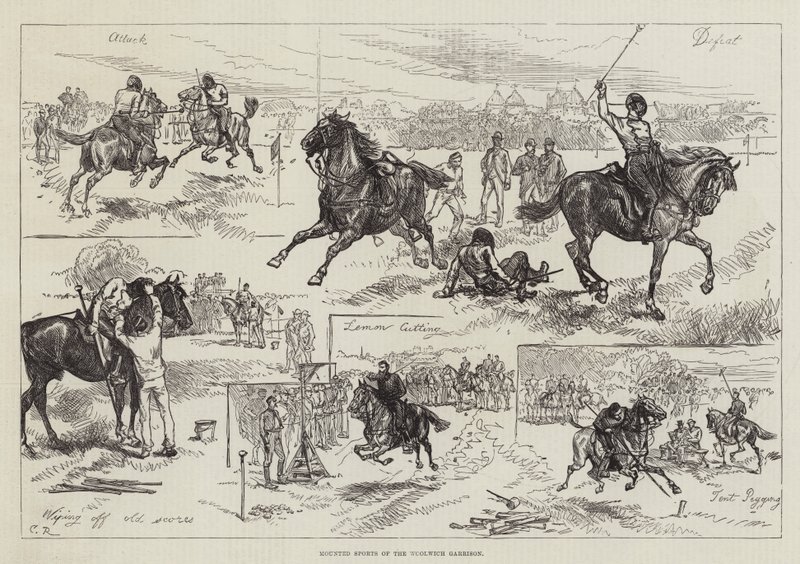 Woolwich Garnizonunun Atlı Sporları by Sir John Charles Robinson