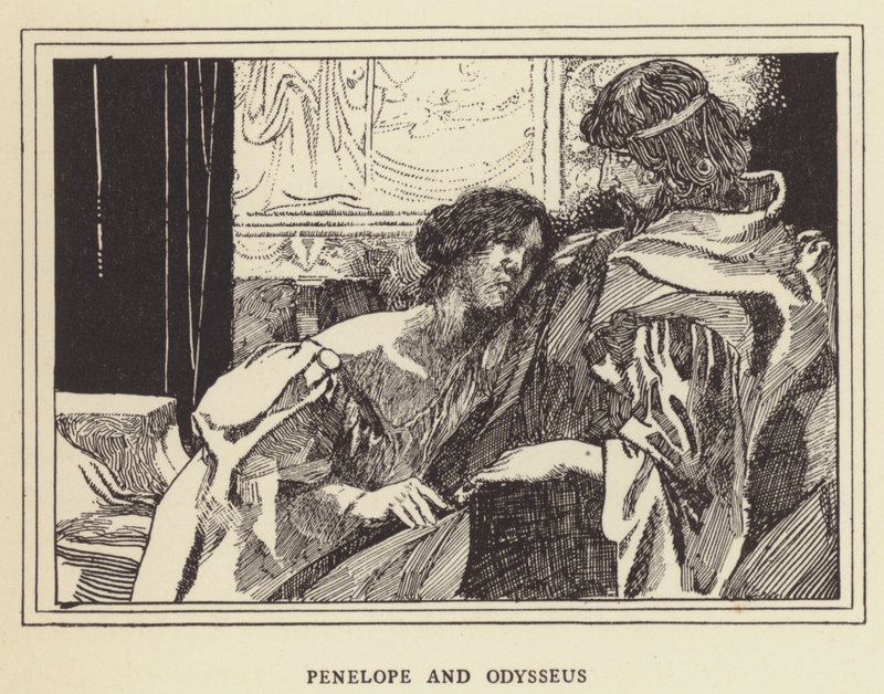 Penelope ve Odysseus by Sir John Charles Robinson