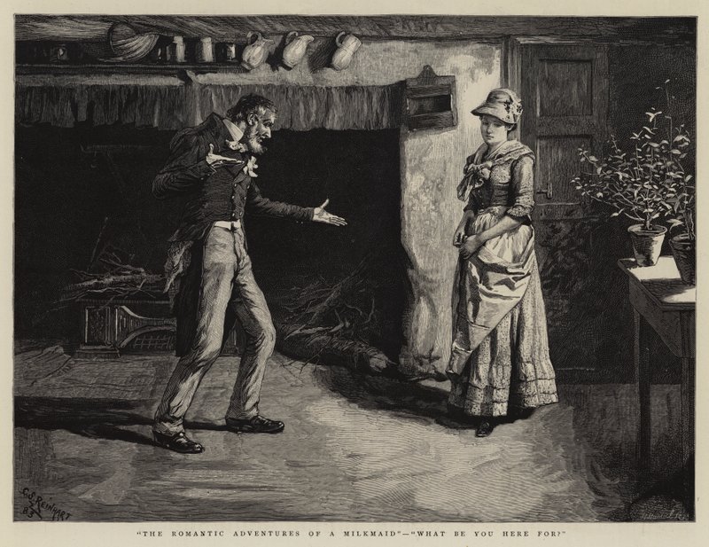 Sütçü Kızın Romantik Maceraları, Ne için buradasın? by Charles Stanley Reinhart