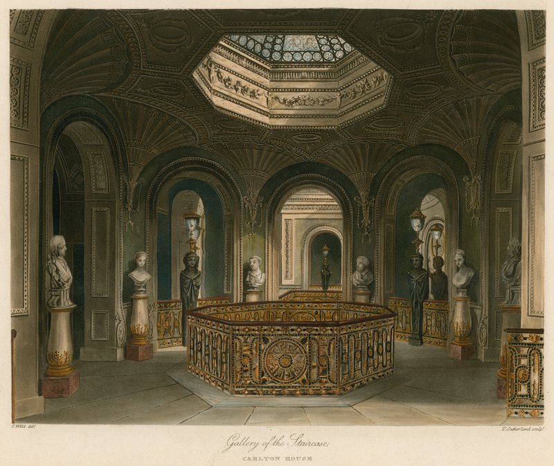 Merdiven Galerisi, Carlton House, Londra by Charles Wild