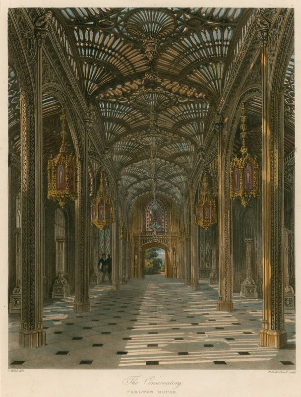 Konservatuar, Carlton House, Londra by Charles Wild
