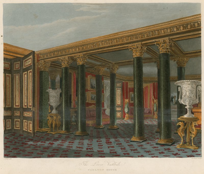Alt antre, Carlton House, Londra by Charles Wild