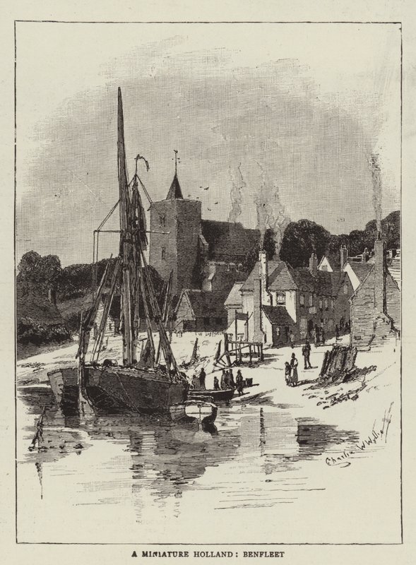 Minyatür Hollanda, Benfleet by Charles William Wyllie