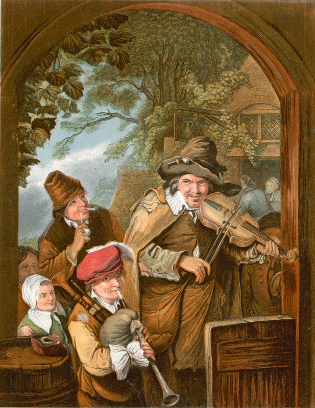 gezgin müzisyenler by Christian Wilhelm Ernst Dietrich