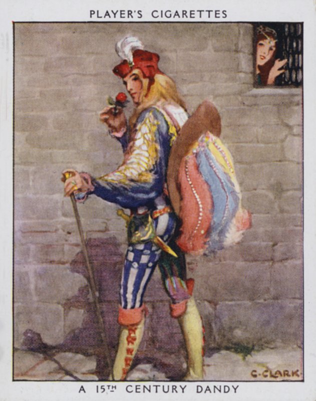 15th Century Dandy (renkli taş) by Christopher (after) Clark