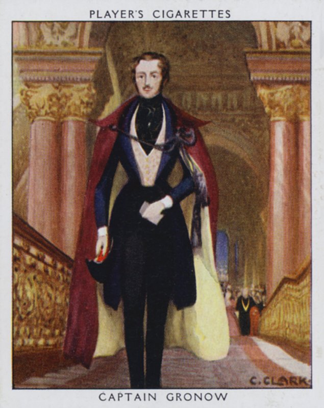 Kaptan Gronow (renkli taş) by Christopher (after) Clark