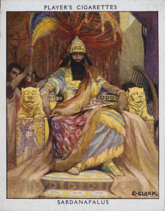 Sardanapalus (renkli taş) by Christopher (after) Clark
