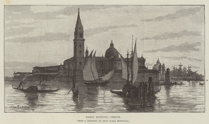 Sabah erken, Venedik by Clara Montalba
