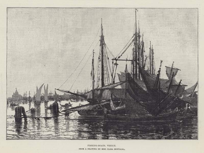 Balıkçı Tekneleri, Venedik by Clara Montalba