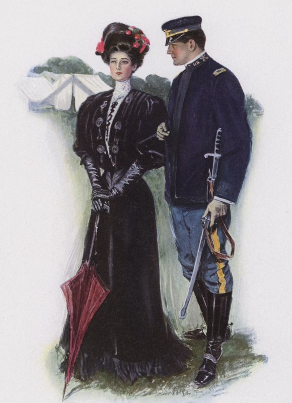 Bayan ve bir asker by Clarence F. Underwood