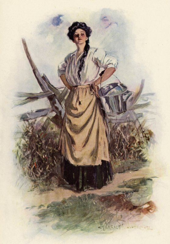 Güzel Hizmetçim nereye gidiyorsun (renkli taş) by Clarence F. Underwood