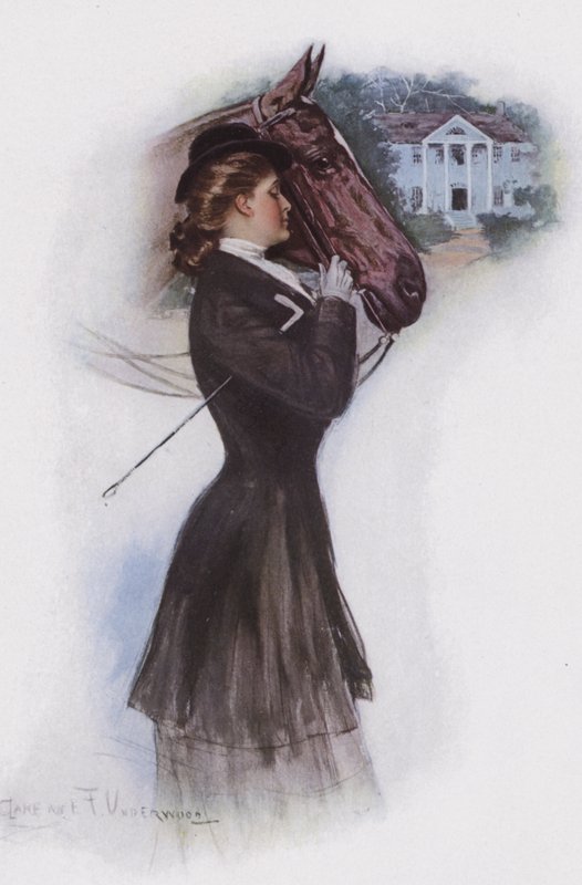 atlı kadın by Clarence F. Underwood