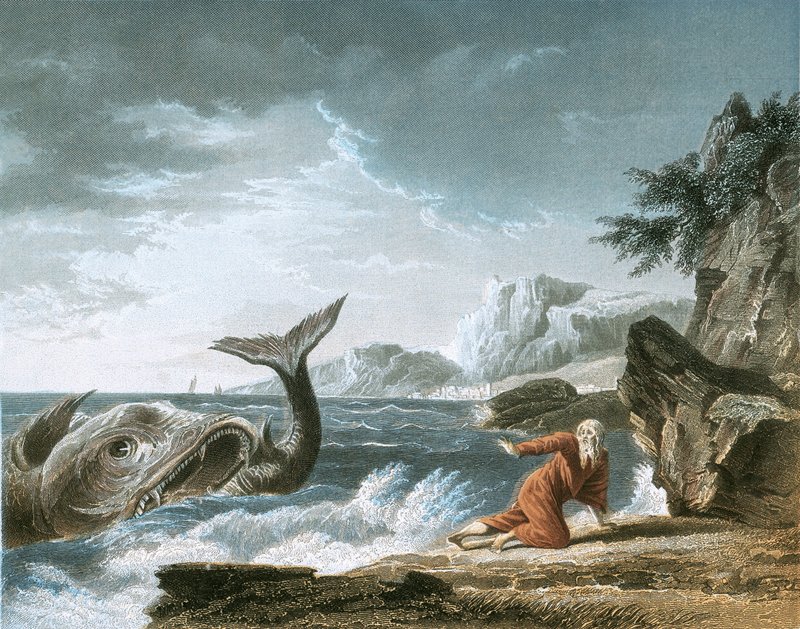 Yunus balina tarafından karaya kustu by Claude Joseph Vernet