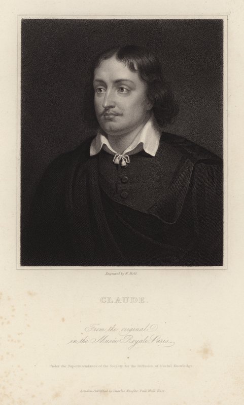Claude Lorrain, Barok döneminin Fransız ressamı. William Holl tarafından oyulmuş by Claude Lorrain