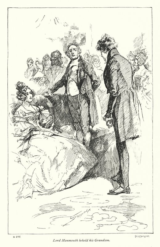 Disraeli'nin Coningsby (lito) için illüstrasyon by Claude Shepperson